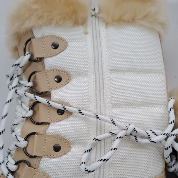 Dream Pairs Women's Winter Boots with Faux Fur in Tan and Black - Picture 5 of 16